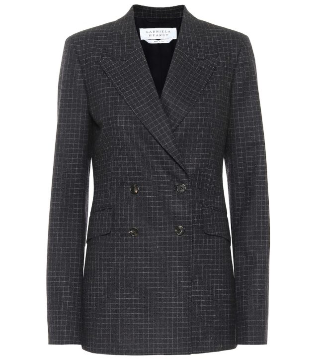 Gabriela Hearst Angela checked stretch-wool blazer