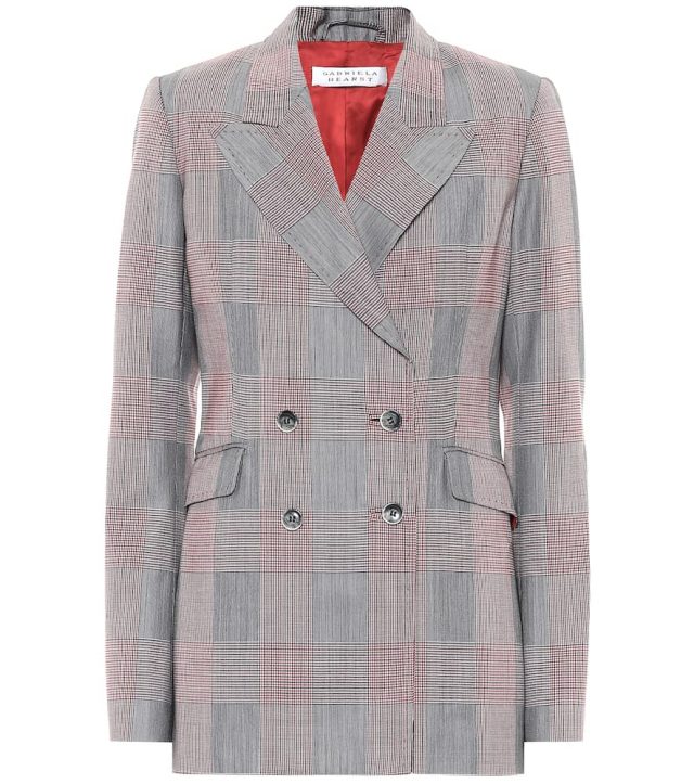 Gabriela Hearst Angela checked wool blazer