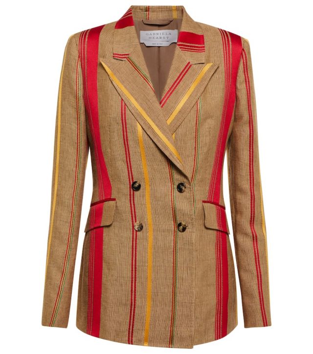 Gabriela Hearst Angela linen and cotton blazer