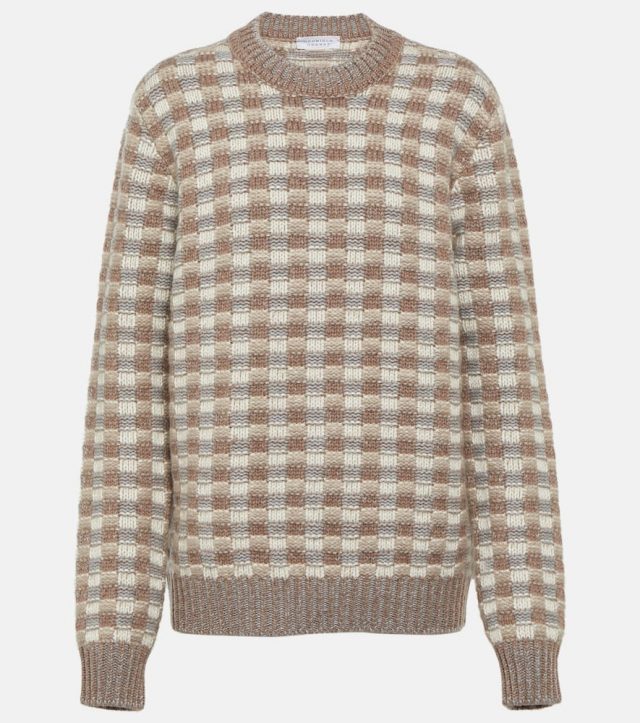 Gabriela Hearst Chez checked cashmere sweater