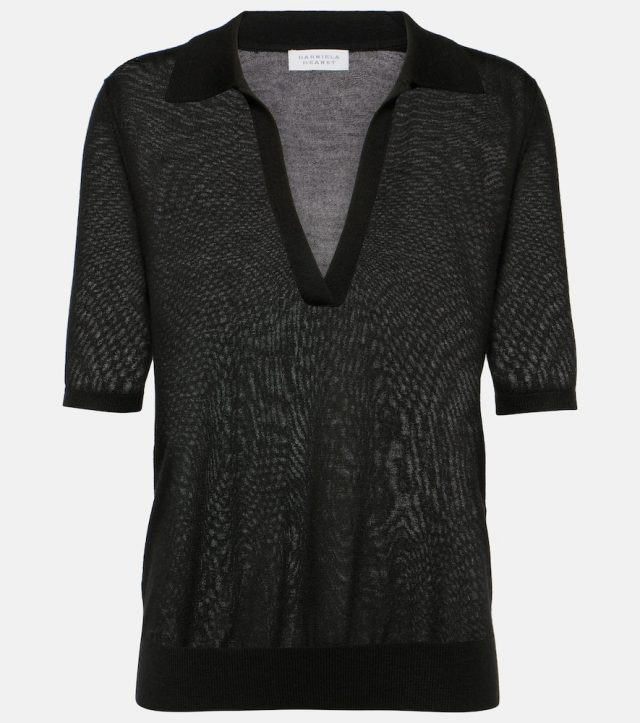 Gabriela Hearst Frank cashmere and silk polo sweater