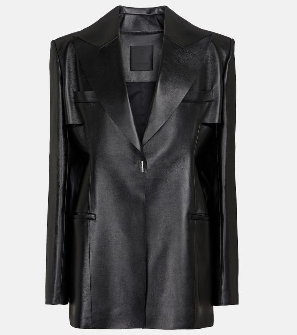 Givenchy Cutout leather blazer