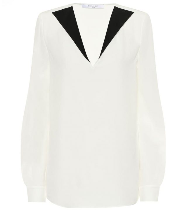 Givenchy Silk-crêpe blouse
