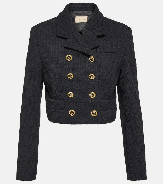 Gucci Cropped double-breasted blazer