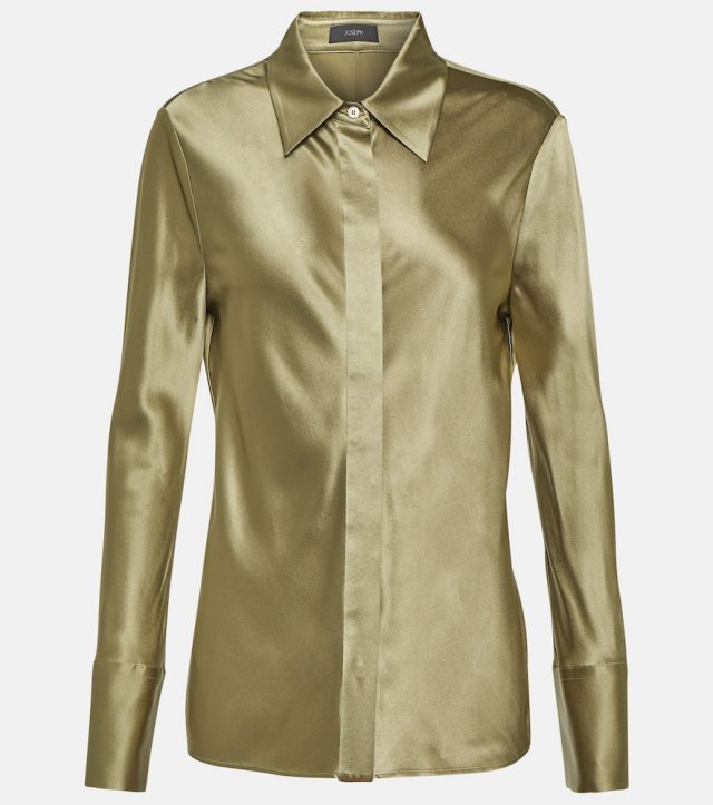 Joseph Brunel silk satin blouse