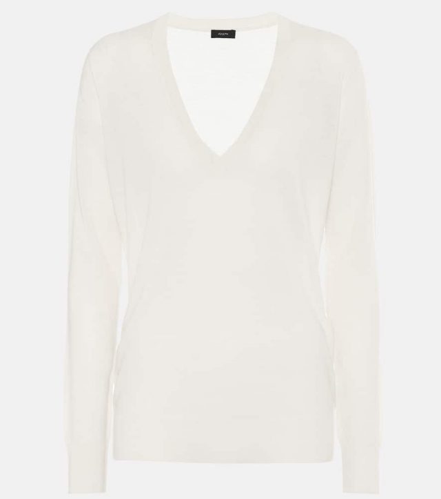 Joseph V-neck cashmere sweater