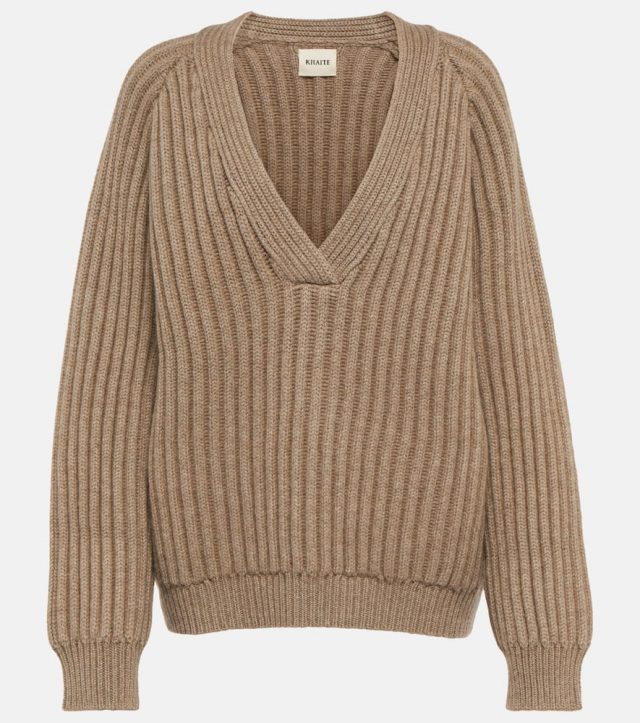 Khaite V-neck cashmere sweater
