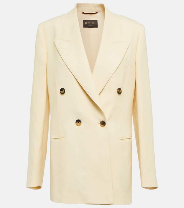 Loro Piana Aurora linen-blend blazer