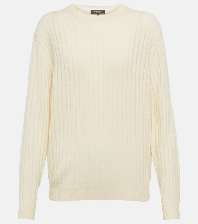 Loro Piana Gaiole ribbed-knit cashmere and silk sweater