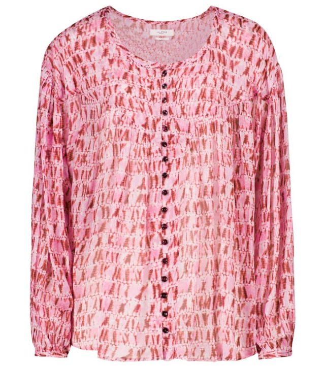 Marant Etoile Sorionea tie-dye georgette blouse