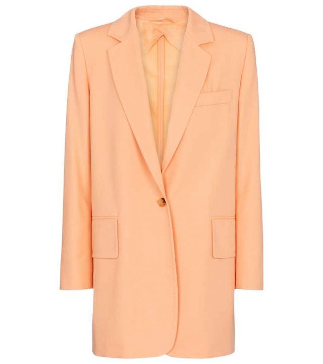 Max Mara Marsala cotton and gabardine blazer
