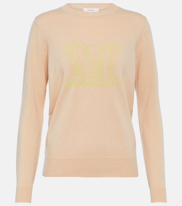 Max Mara Pamir logo cashmere sweater