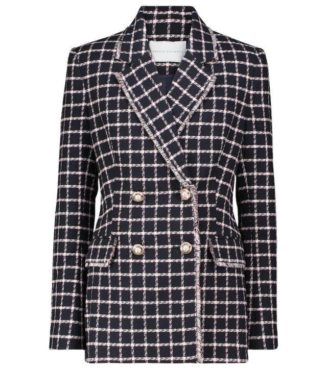 Rebecca Vallance Cory checked cotton-blend blazer