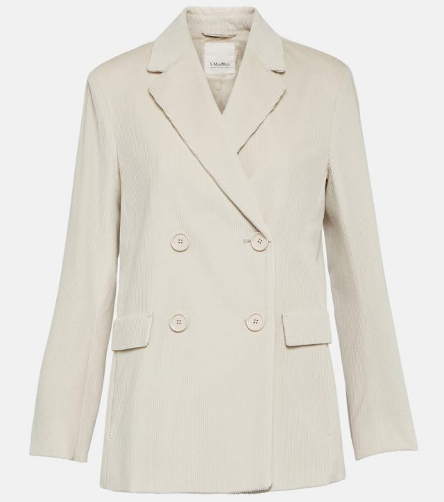 'S Max Mara Agente double-breasted corduroy blazer