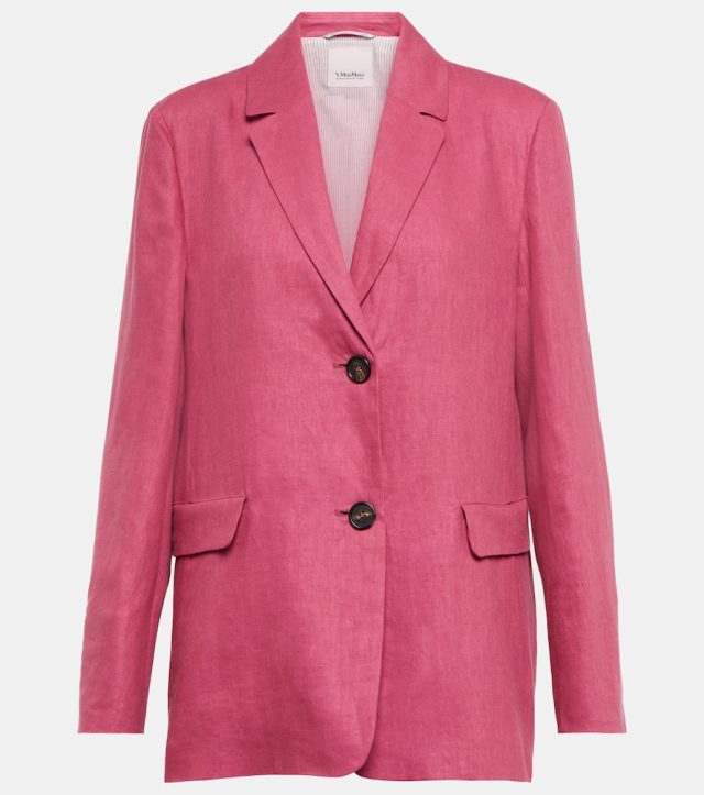 'S Max Mara Sofia single-breasted linen blazer