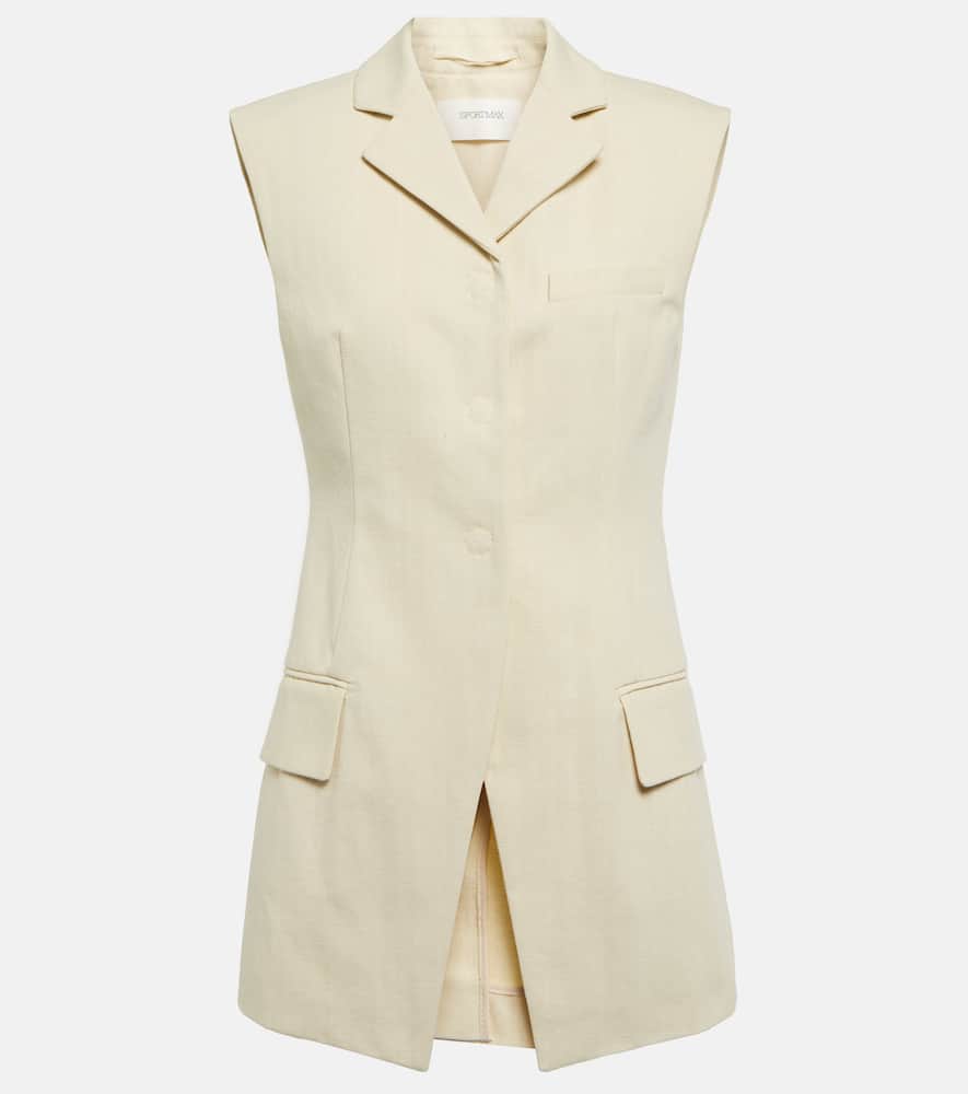 Sportmax Kentia sleeveless cotton blazer
