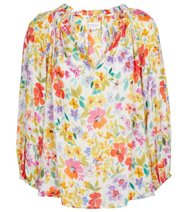 Velvet Tyra floral blouse