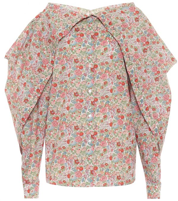 Y/Project Floral cotton blouse