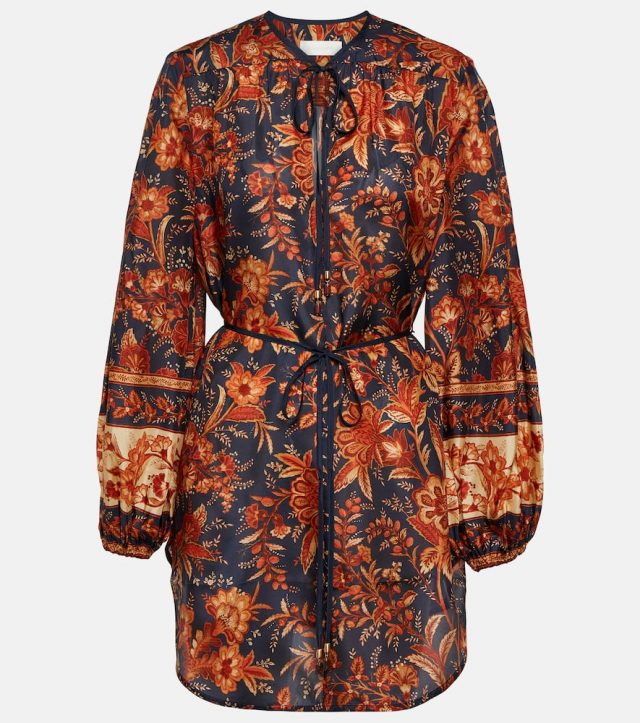 Zimmermann Junie floral silk blouse